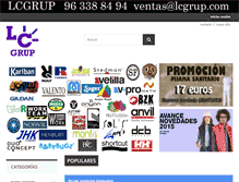 Tablet Screenshot of lcgrup.es